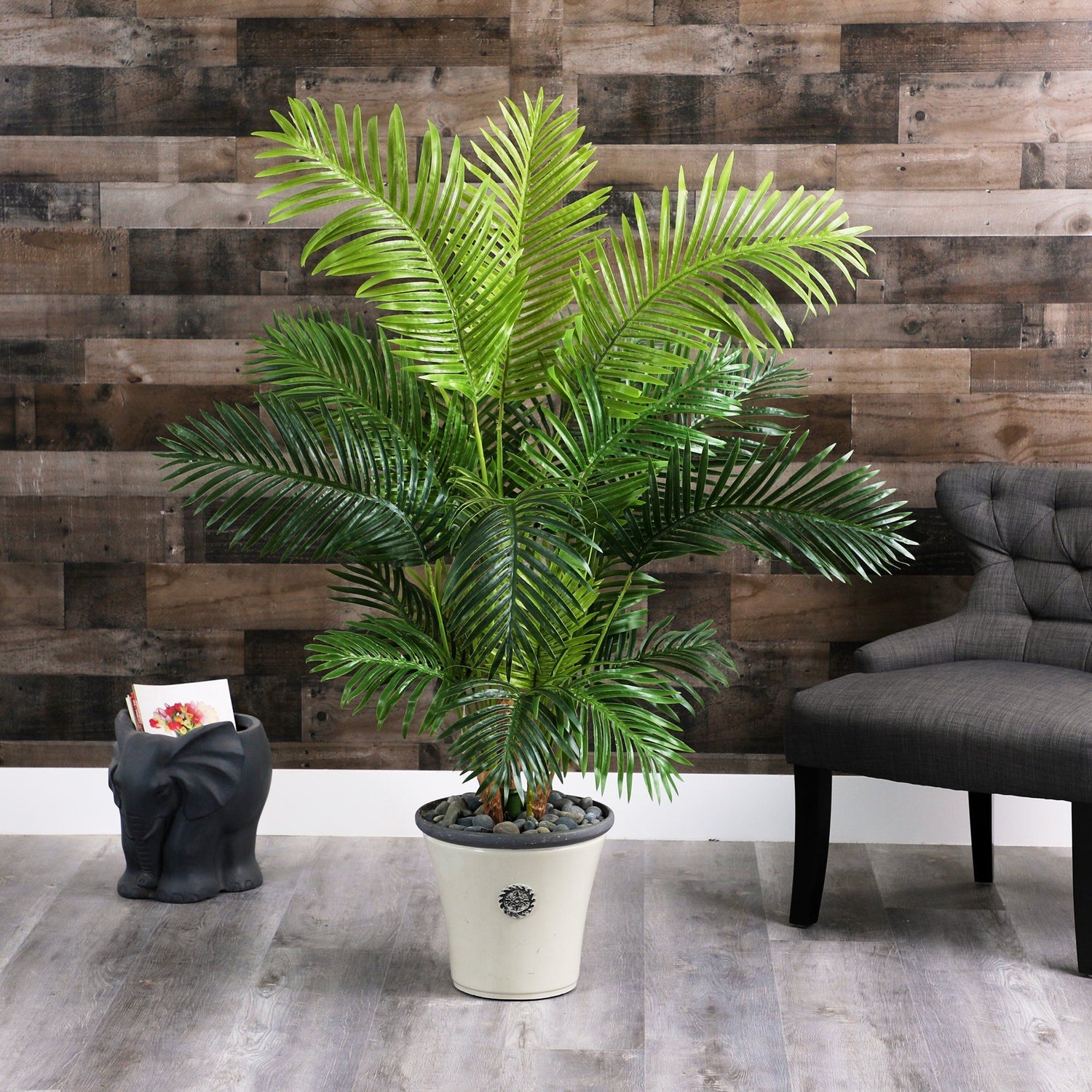 62” Hawaii Palm Artificial Tree in Decorative Planter