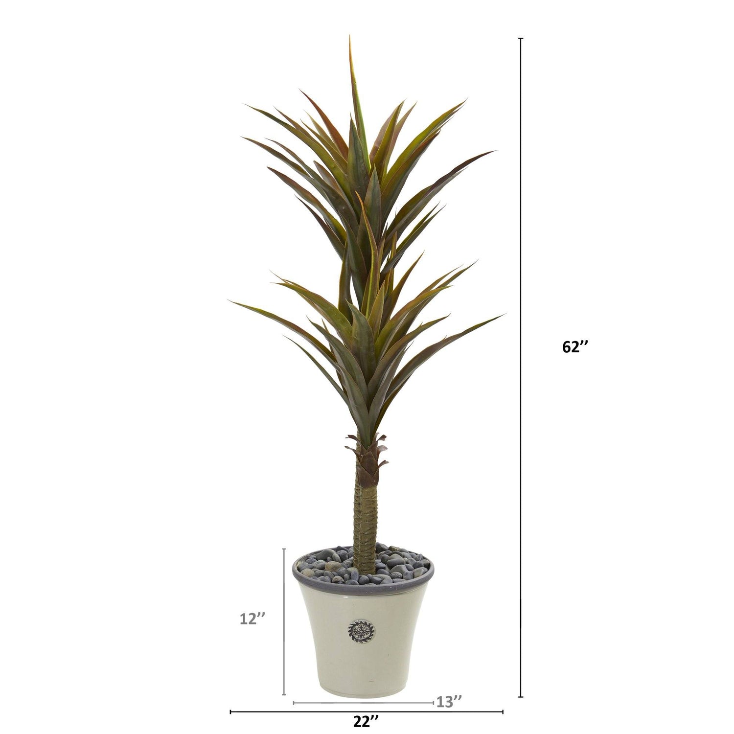 62” Yucca Artificial Tree in Decorative Planter