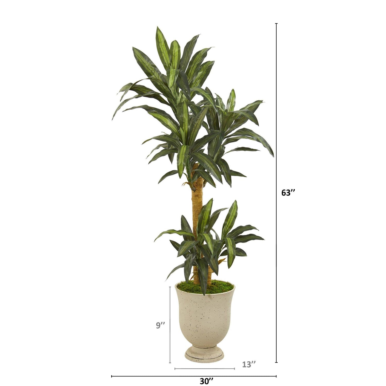 63” Yucca Artificial Plant in Decorative Urn