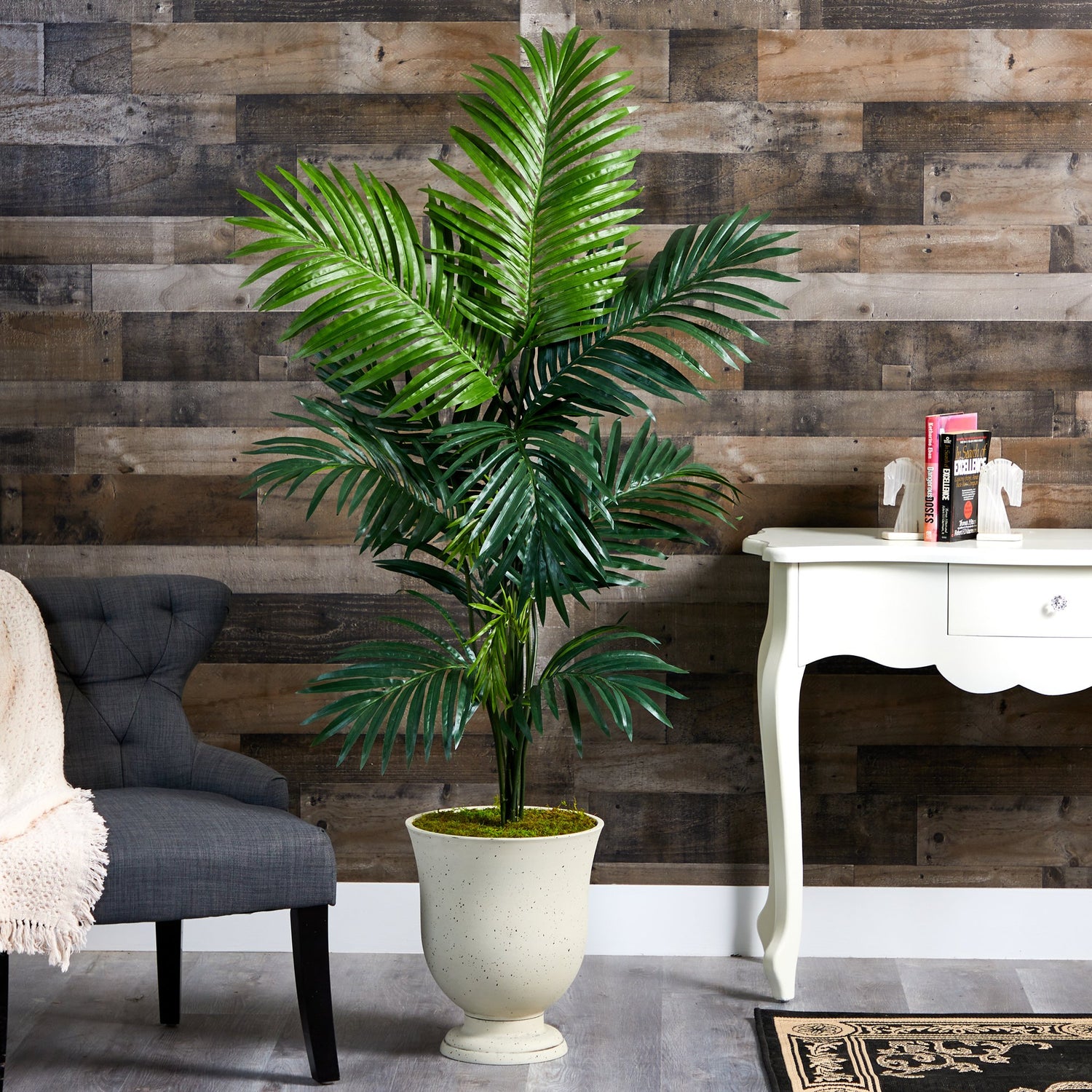 65” Kentia Artificial Palm Tree in Decorative Urn