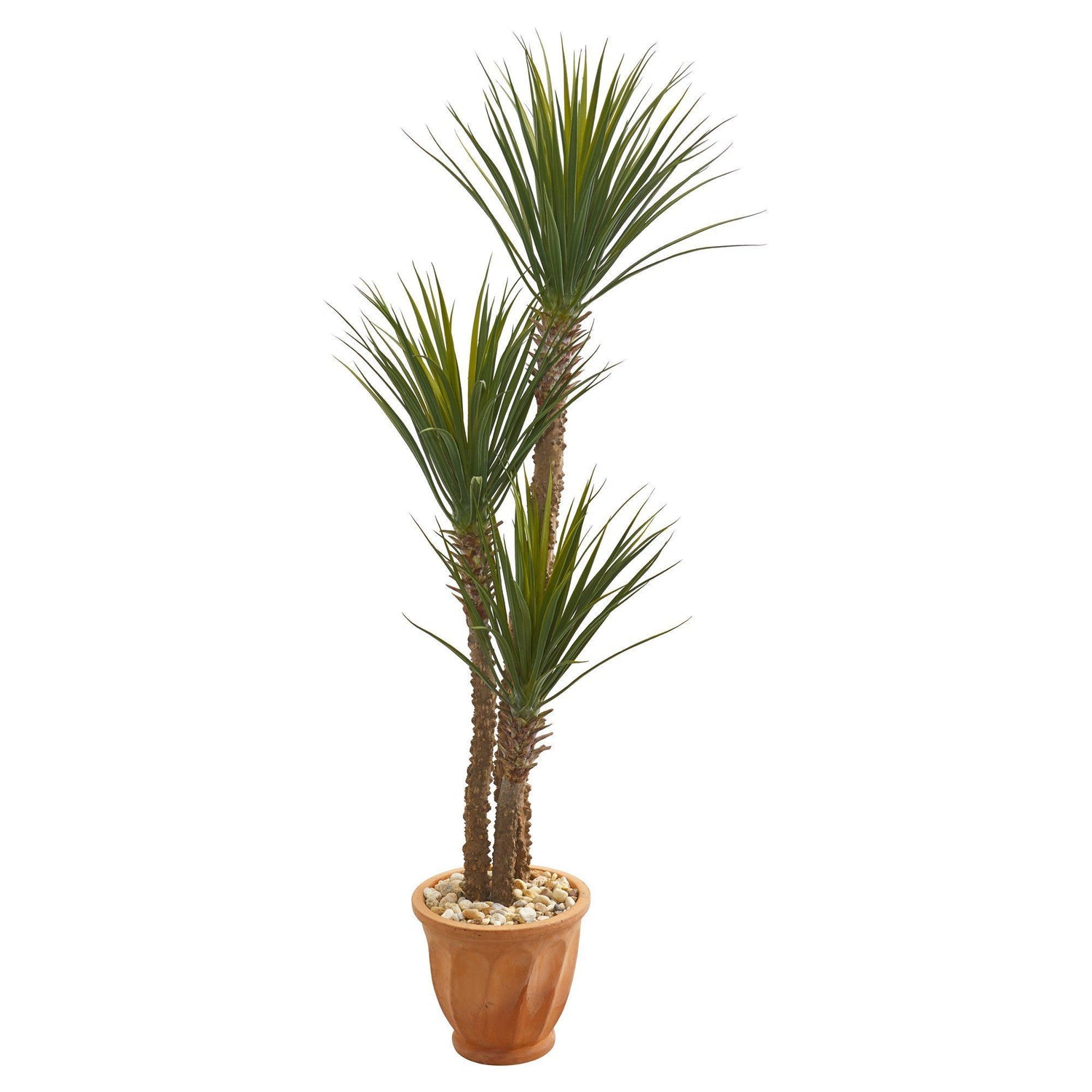 65” Yucca Rostrara Artificial Tree in Terra Cotta Planter