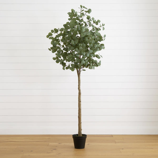 7’ Artificial Eucalyptus Tree