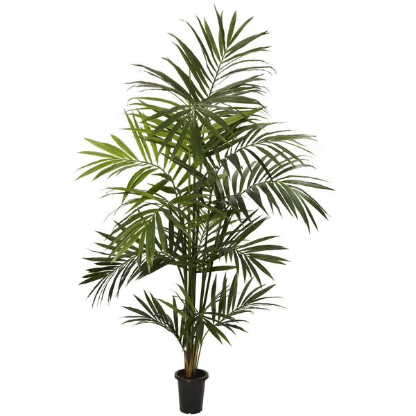 7' Artificial Kentia Palm Silk Tree Bunched