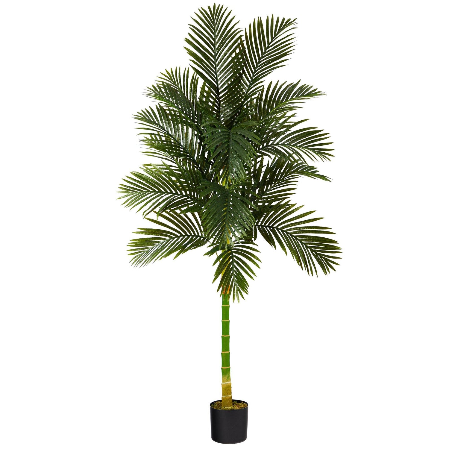 7’ Single Stalk Golden Cane Artificial Palm Tree