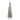8’ Flocked Pencil Artificial Christmas Tree with 500 Clear Lights and 646 Bendable Branches