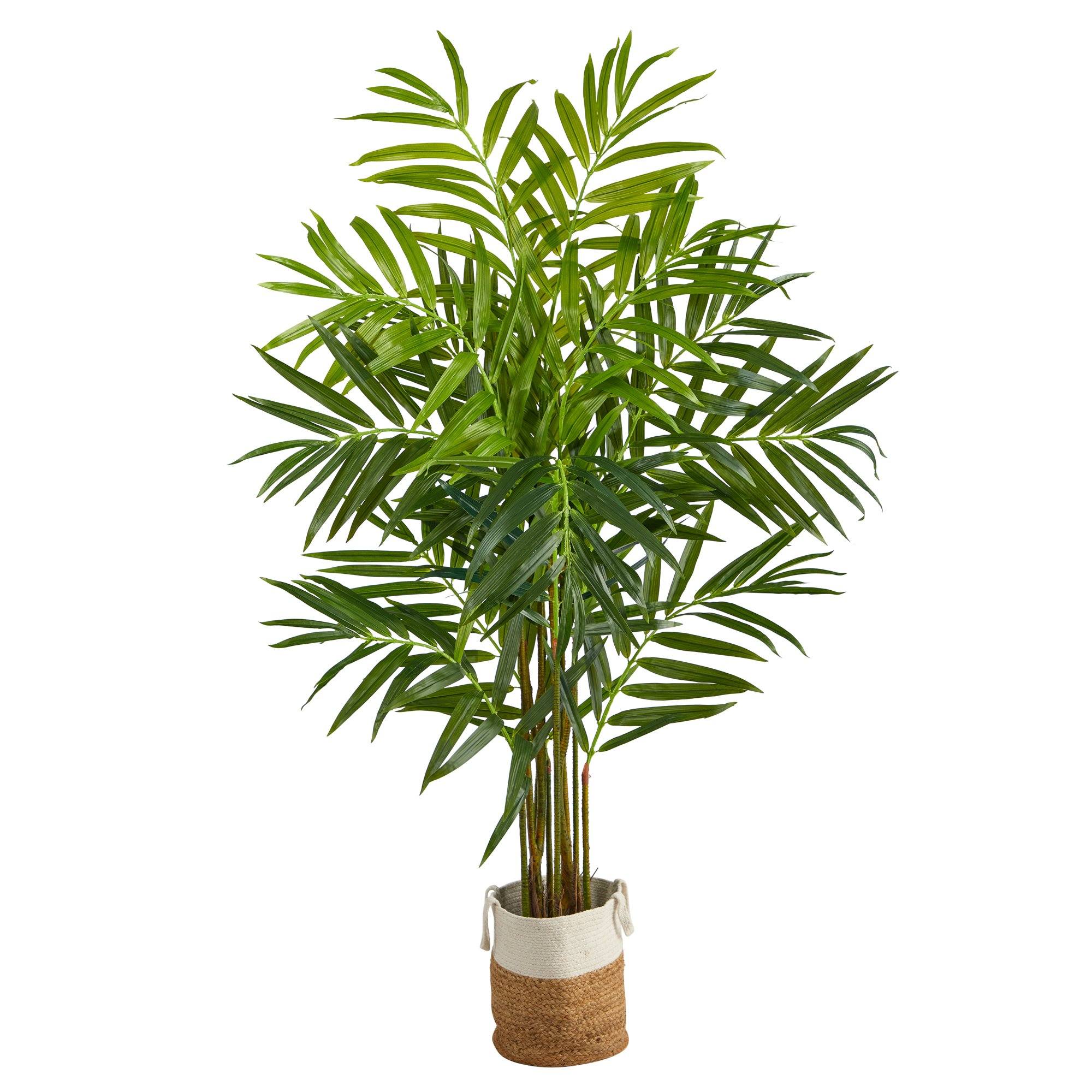 8' King Palm Artificial Tree with 12 Bendable Branches in Handmade