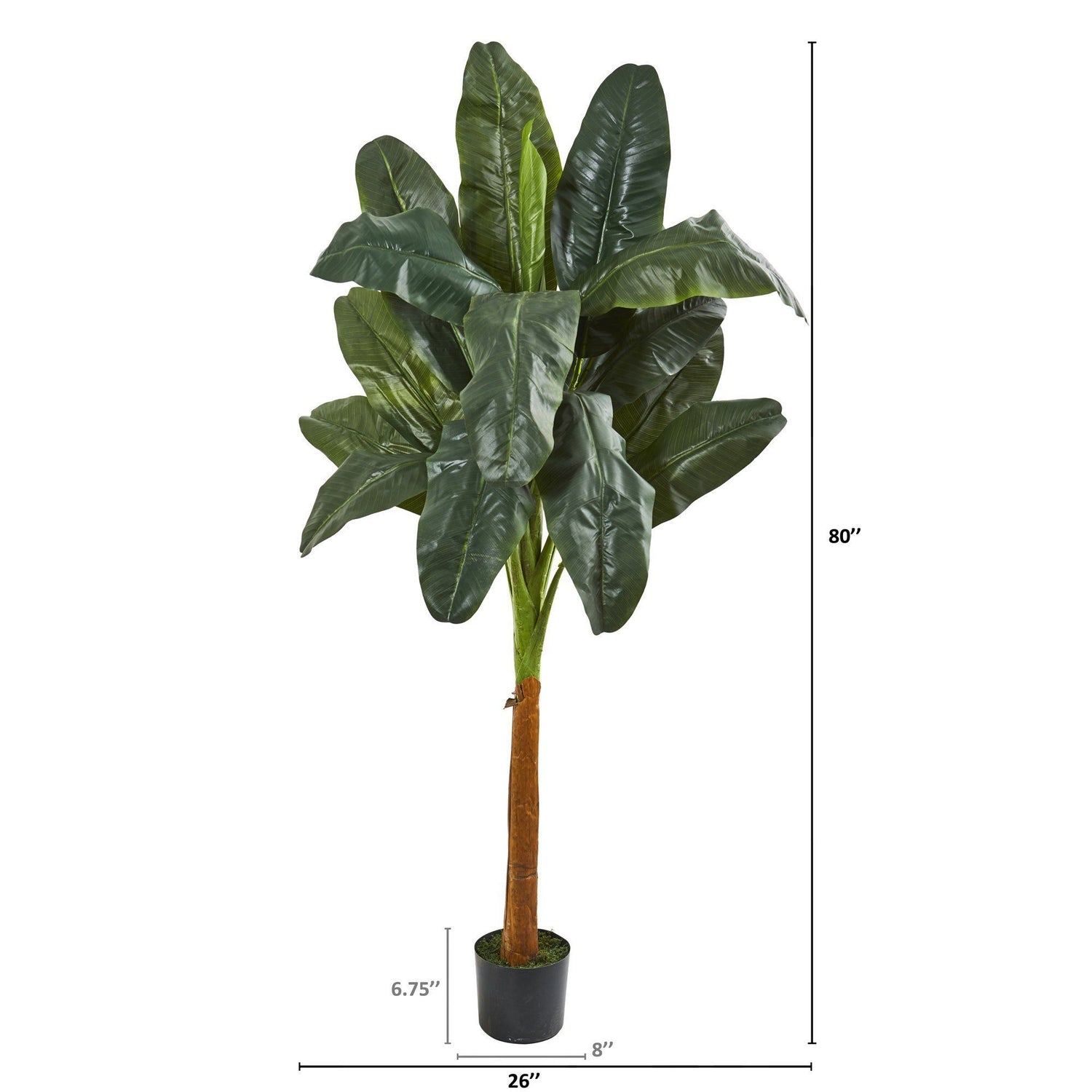 80” Banana Artificial Tree
