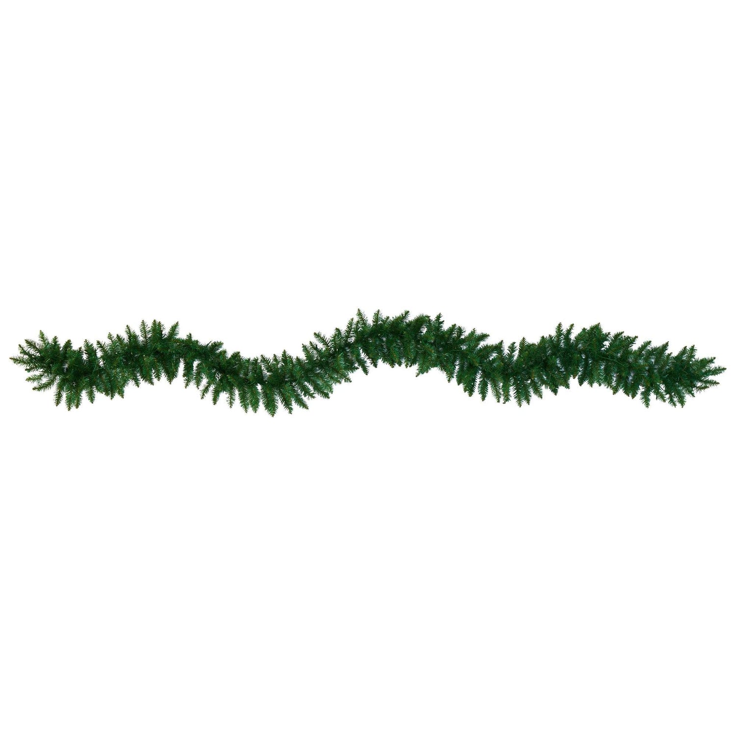 9’ Christmas Pine Artificial Garland with 50 Warm White LEDs Lights