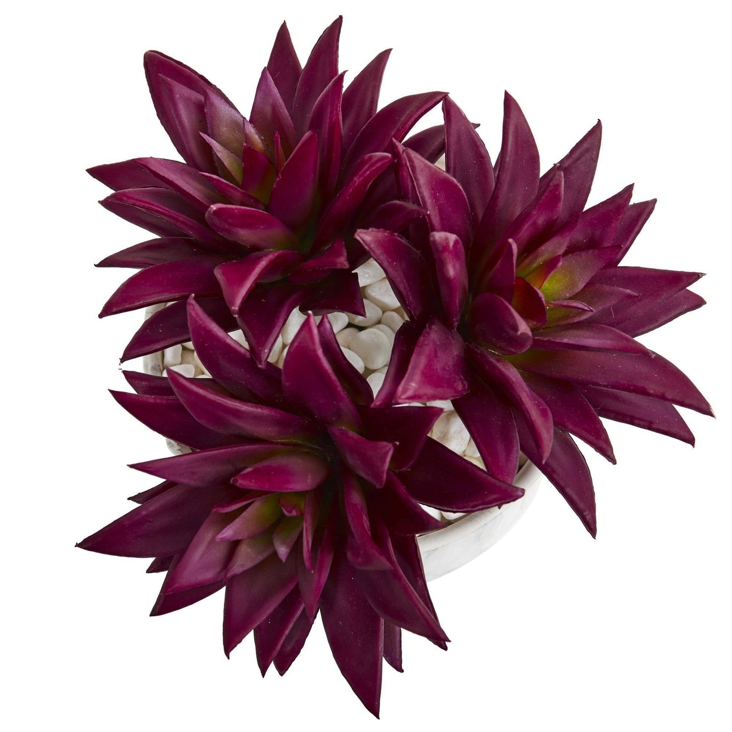 Agave Succulent Artificial Plant in Marble Finished Vase