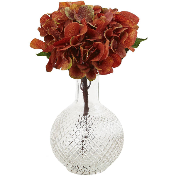 Autumn Hydrangea w/Vase (Set of 3)