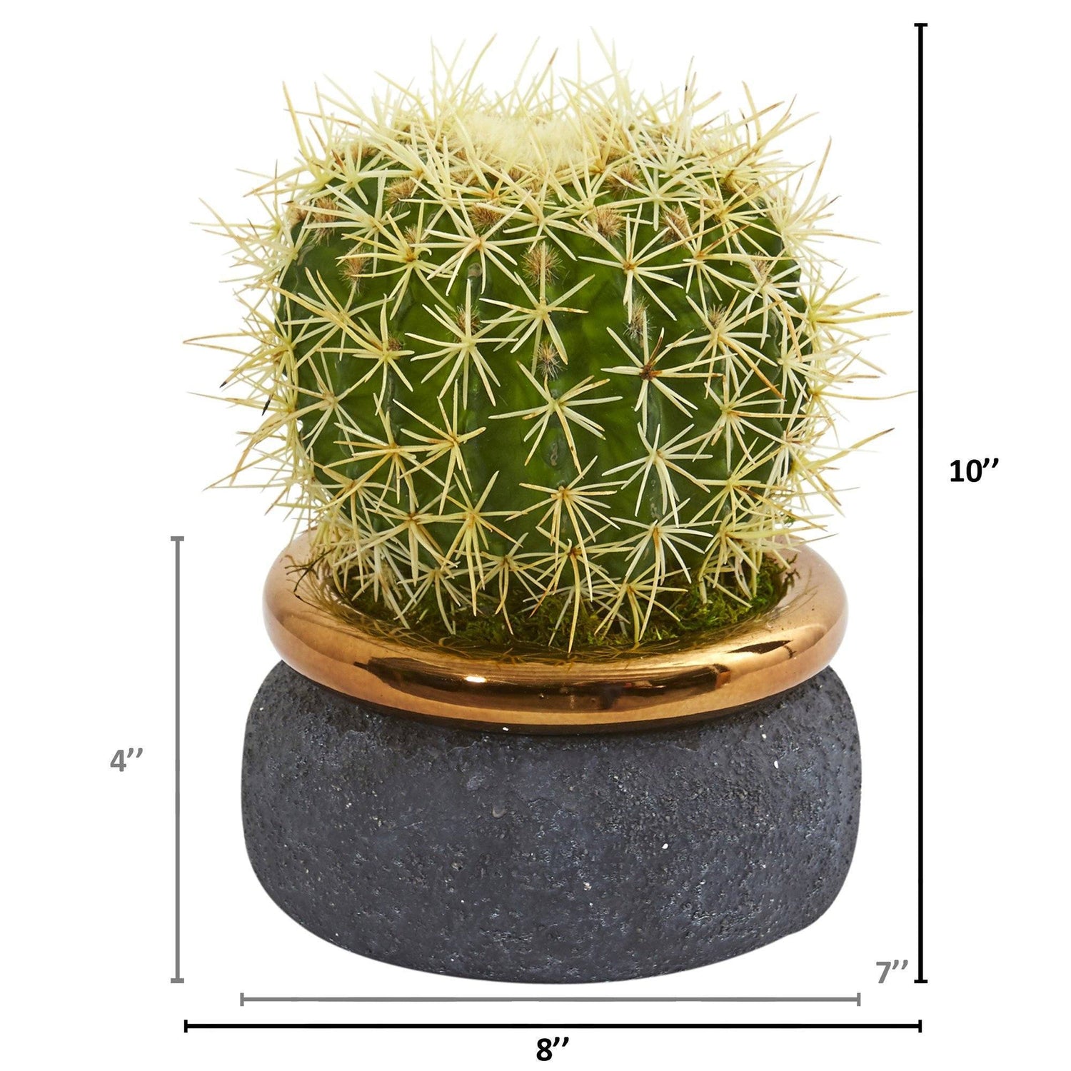 Cactus Artificial Plant in Designer Bowl