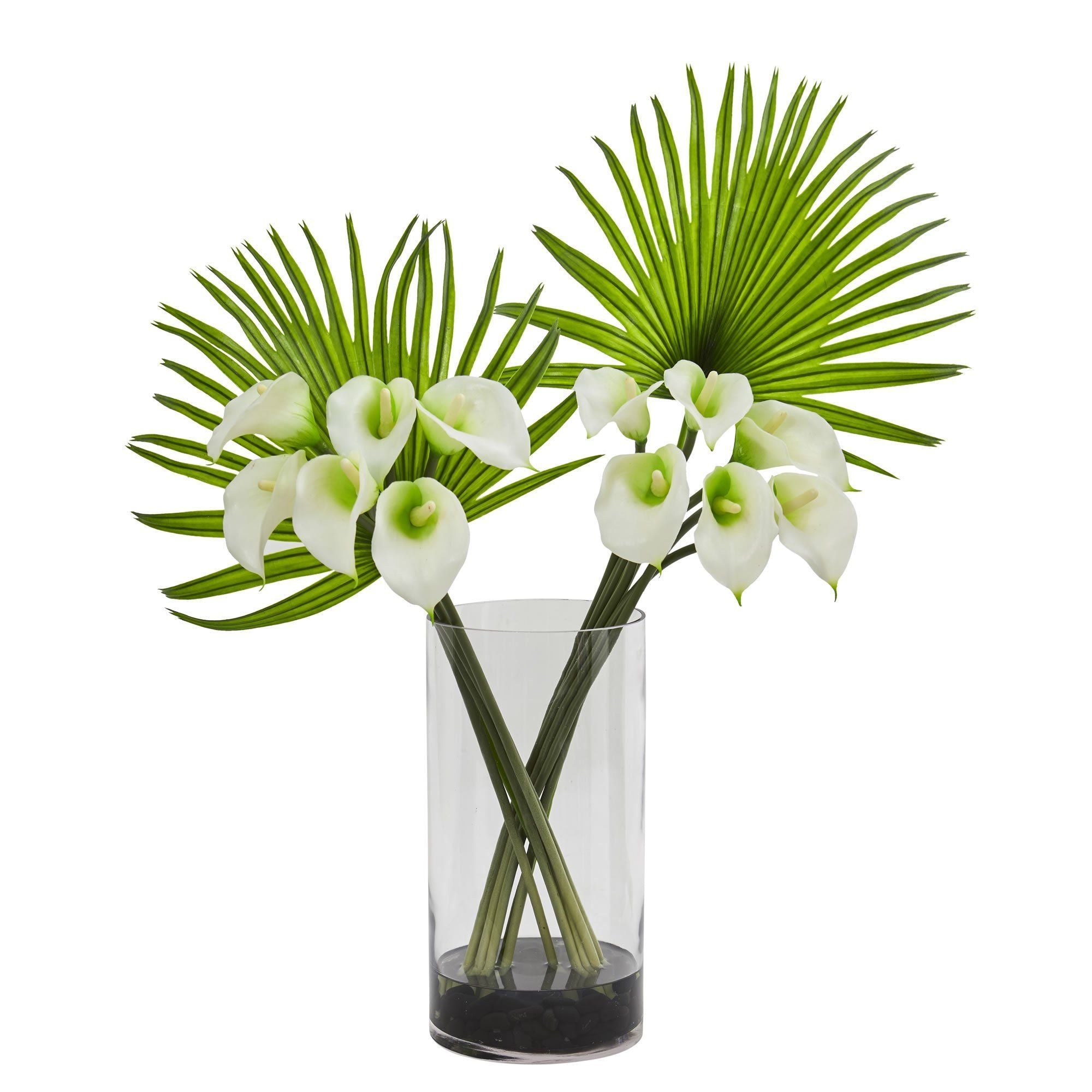 artificial-calla-lily-and-fan-