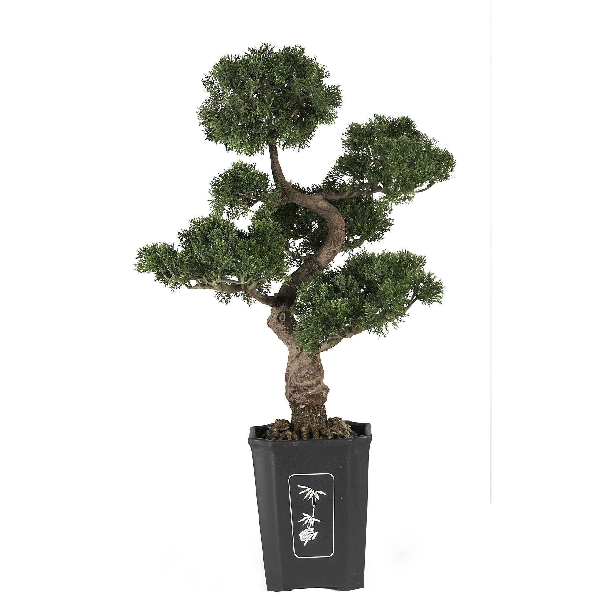 fake bonsai tree near me Nearly Natural 36" Cedar Bonsai Silk Plant