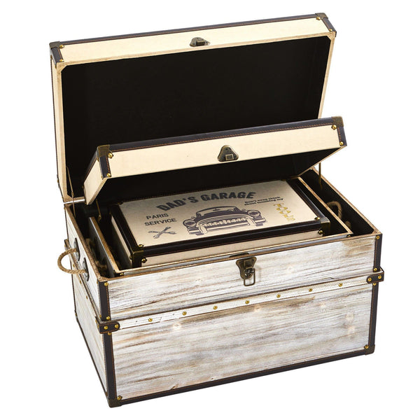Classic Car Collection Trunk and Storage Boxes (Set of 3)