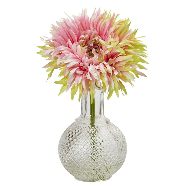 Daisy with Glass Vase (Set of 3)