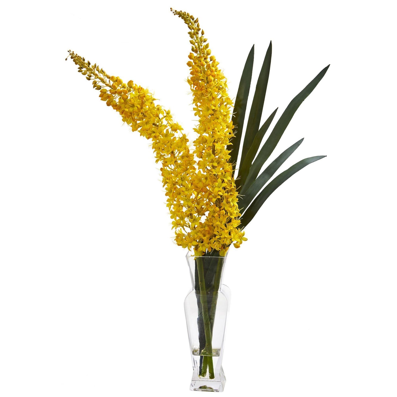 Fox Tail Artificial Arrangement in Glass Vase