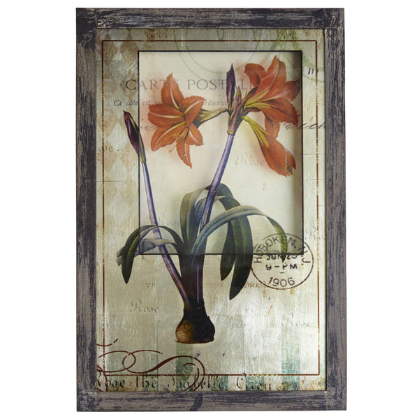 Framed French Floral Art Prints (Set of 2)