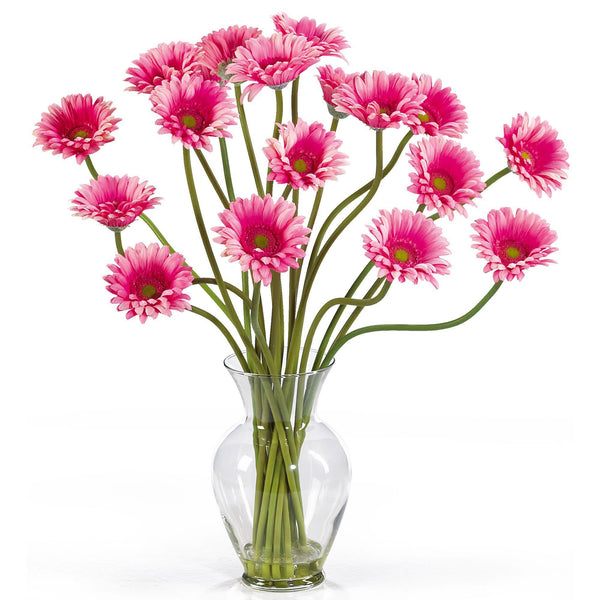 Gerber Daisy Liquid Illusion Silk Flower Arrangement