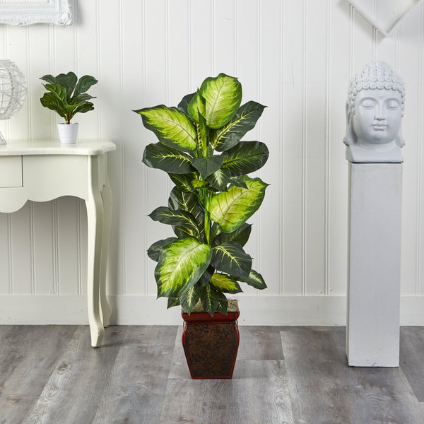 Golden Dieffenbachia w/Decorative Planter