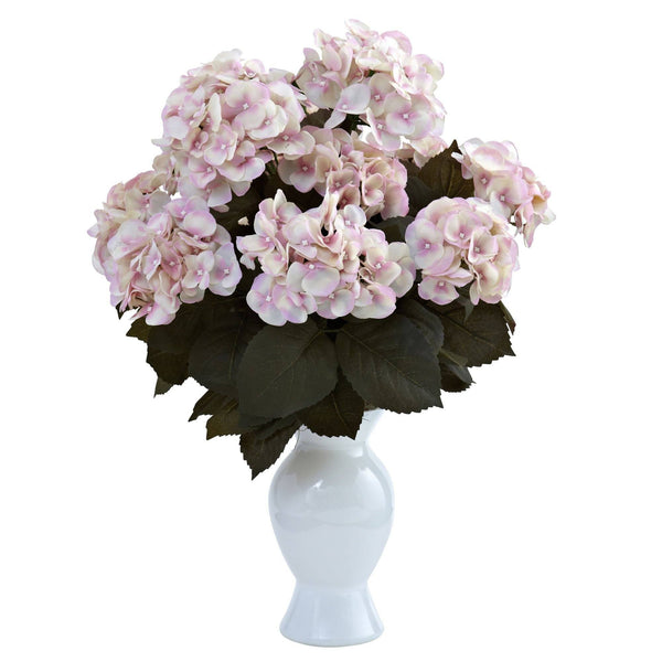Hydrangea w/White Vase