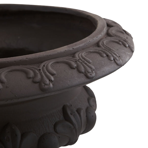 Iron Finished Decorative Urn (Indoor/Outdoor)