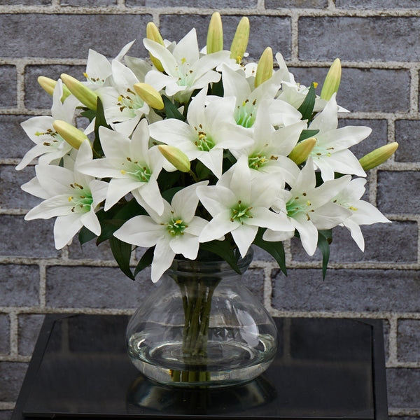 Large Lily Arrangement with Vase