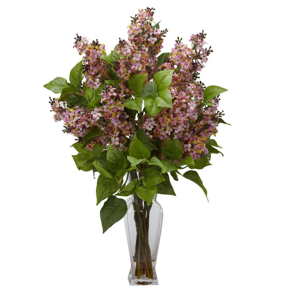 Lilac Silk Flower Arrangement