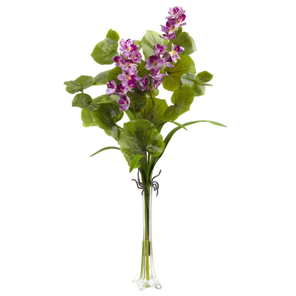 Lotus and Orchid Arrangement