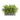 Mixed Greens and Fern Artificial in Stone Planter