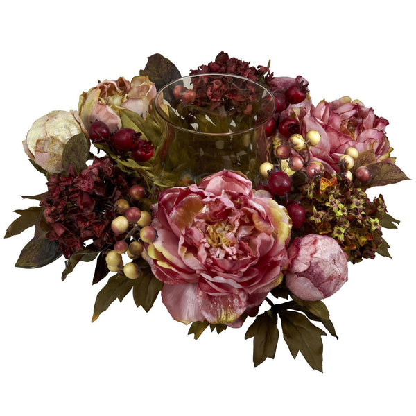 Peony Hydrangea Candelabrum