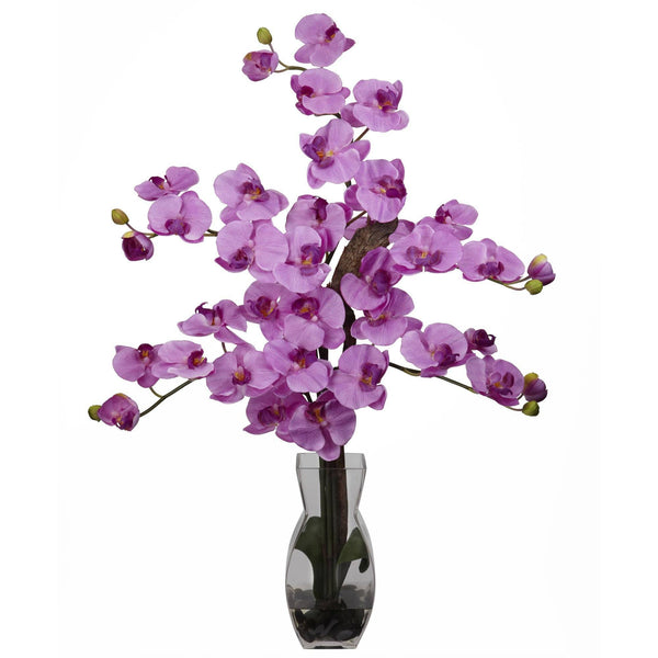 Phalaenopsis w/Vase Silk Flower Arrangement