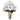 Poinsettia Artificial Arrangement in Silver Cylinder Vase