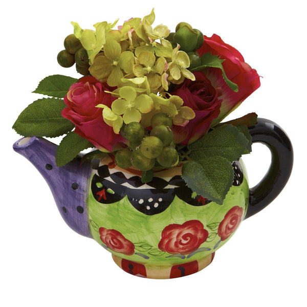 Rose & Hydrangea w/Decorative Vase