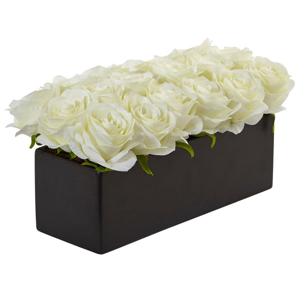 Roses in Rectangular Planter