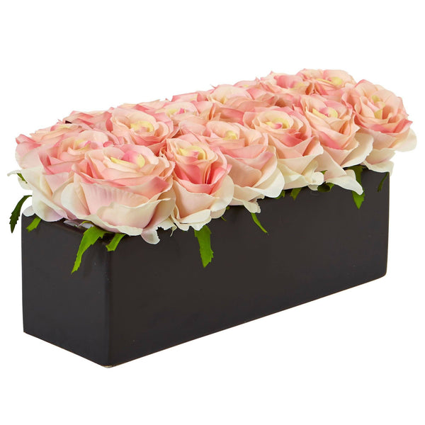 Roses in Rectangular Planter