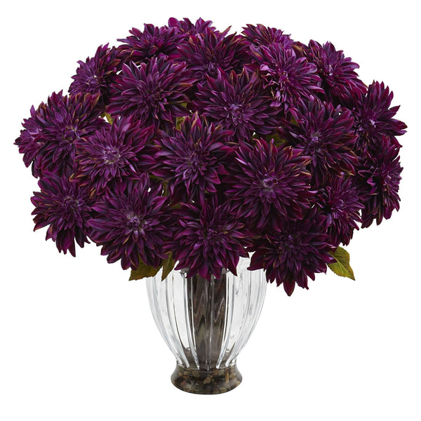 Silk Dahlia Floral Arrangement