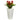 Triple Bromeliad Artificial Plant in White Tower Planter