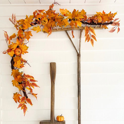How to decorate with fall garland