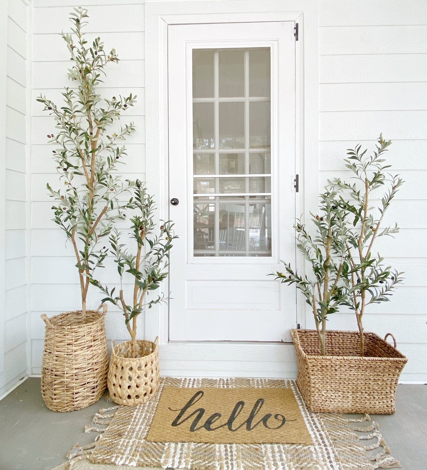 A Green Paradise: Decorating with Tall Artificial Olive Trees – Nearly ...