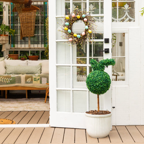easter front porch decor​