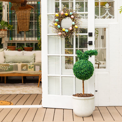 easter front porch decor​