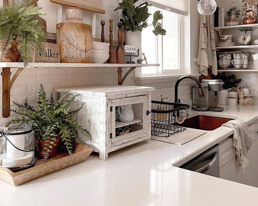 How to Create Dreamy Farmhouse-Inspired Kitchen Countertops on a Budget