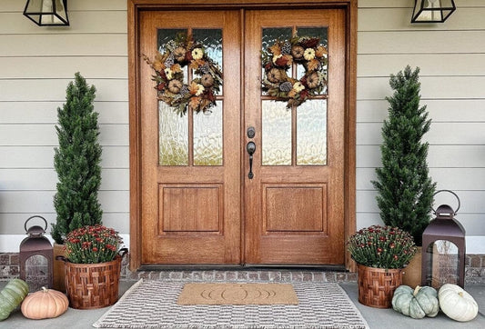 How to Style Your Front Porch with Artificial Fall Plants