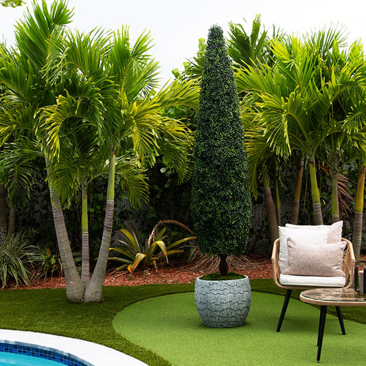 Summer Backyard Makeover Ideas with Artificial Plants