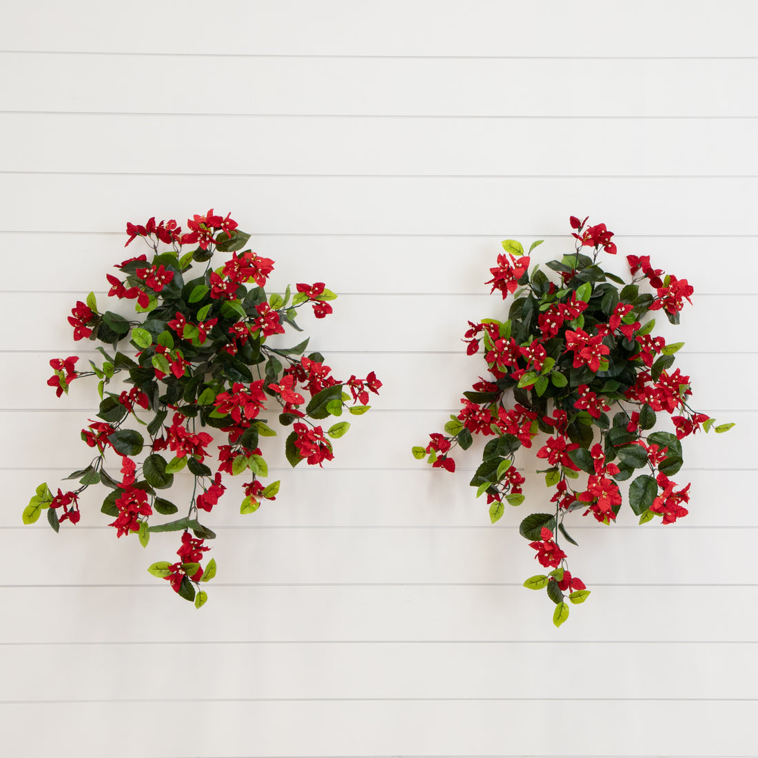 28” UV Resistant Artificial Bougainvillea Hanging Plant (Indoor/Outdoo –  Nearly Natural