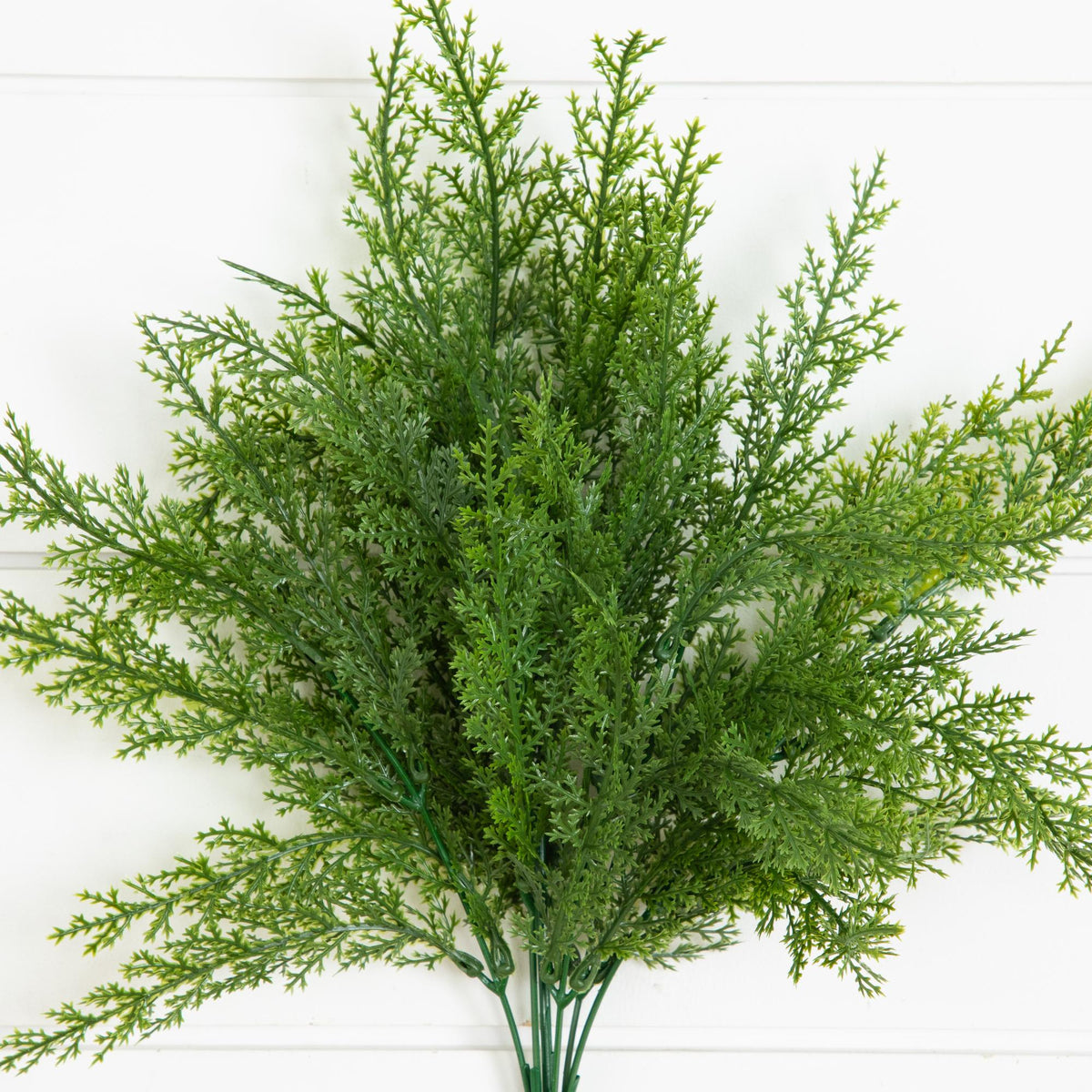 15” UV Resistant Artificial Cedar Bush (Indoor/Outdoor) - Set of 4