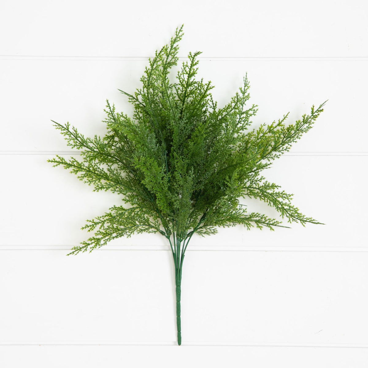 15” UV Resistant Artificial Cedar Bush (Indoor/Outdoor) - Set of 4