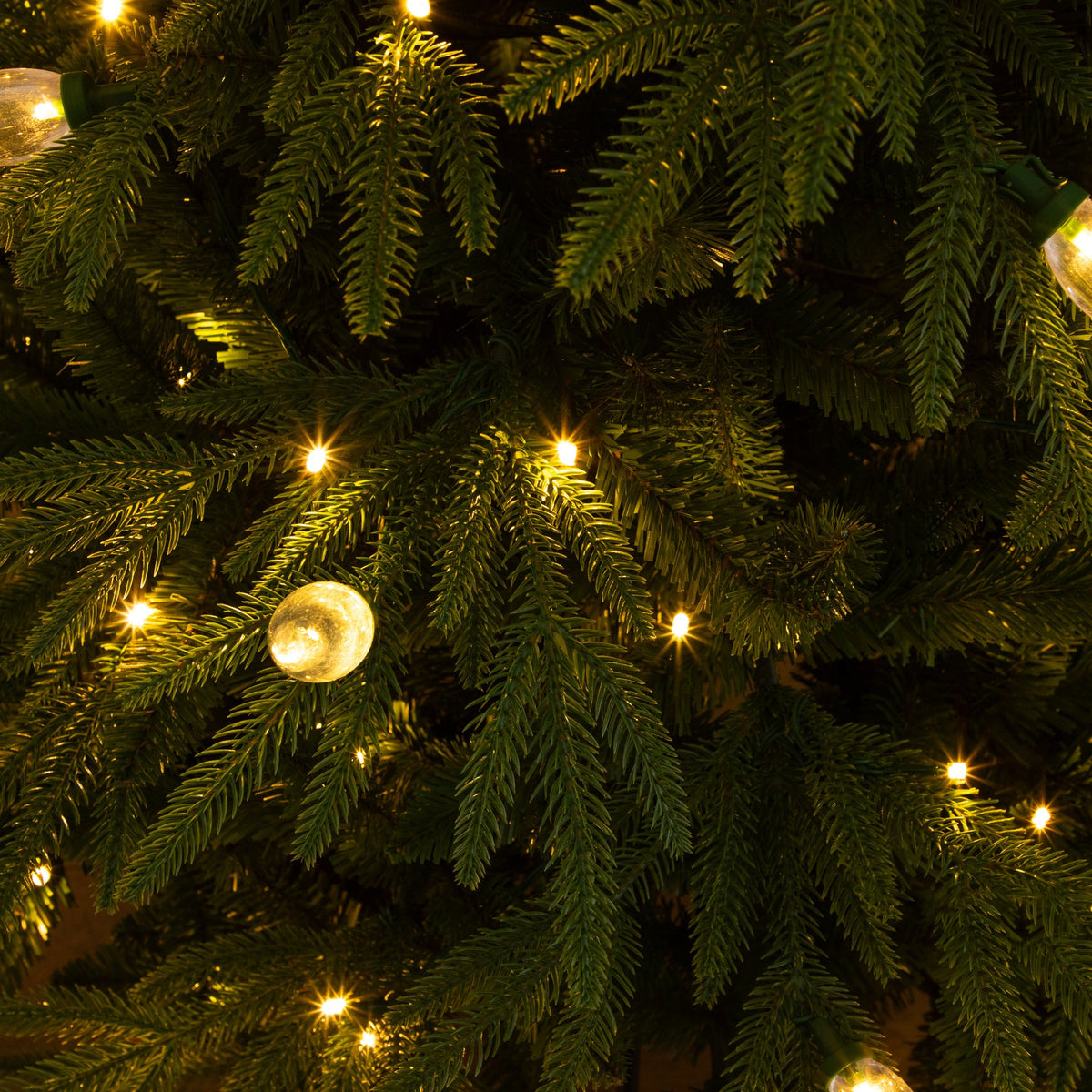5' Pre-Lit Artificial Luxembourg Pine Christmas Tree with 170 Multicolored Traditional Bulb LED Lights