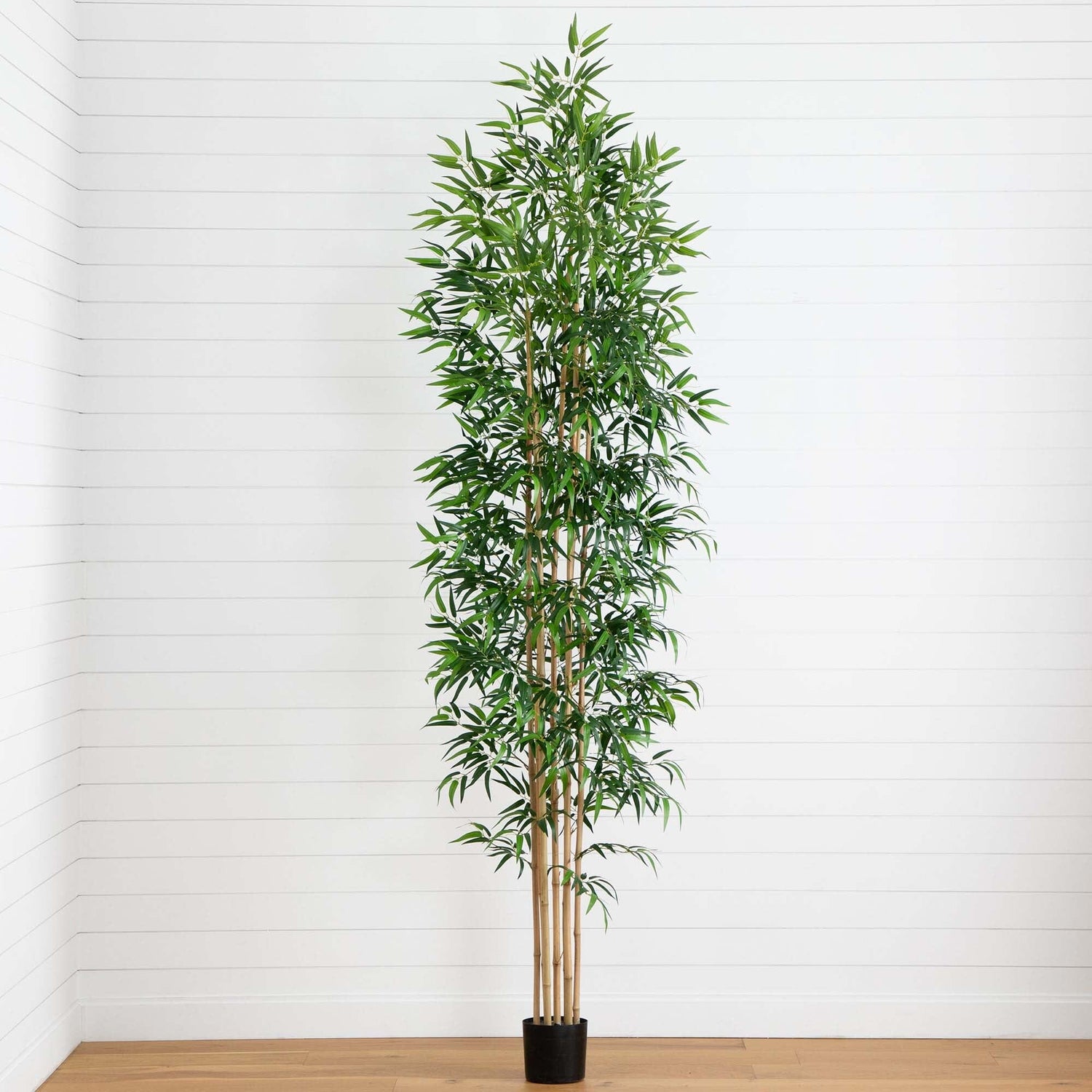10’ Artificial Bamboo Tree with Real Bamboo Trunks