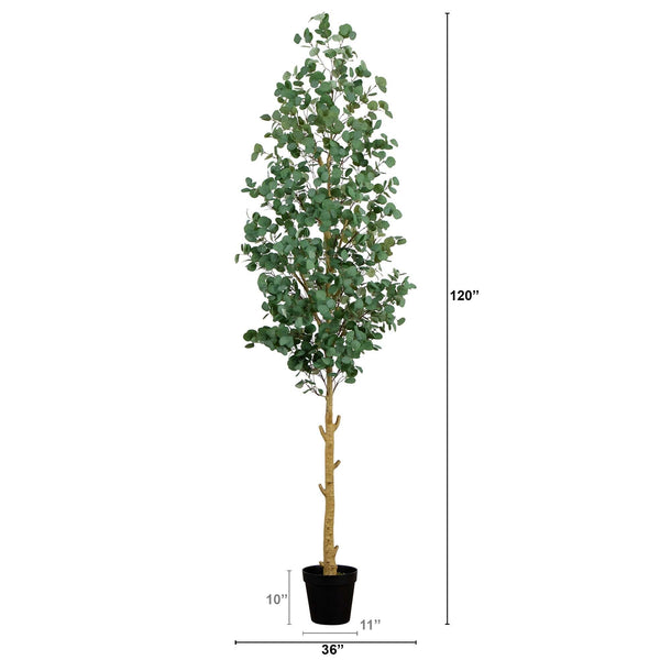 10’ Artificial Eucalyptus Tree